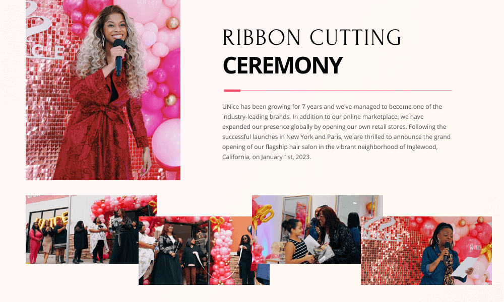 unice 7th anniversary ribbon cutting ceremony