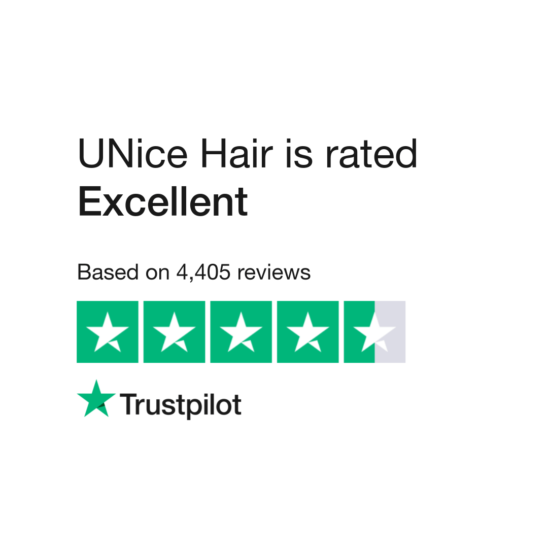 unice hair review from Trustpilot