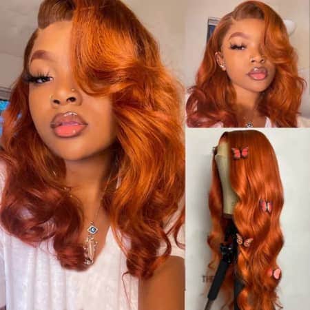 UNice Ginger Lace Front Body Wave Wig