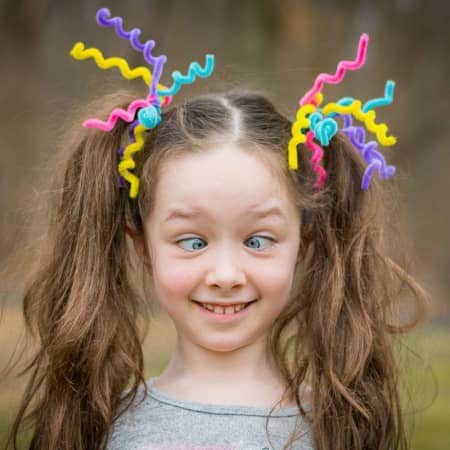 Bright and Simple Crazy Hairstyle Day Ideas tuya