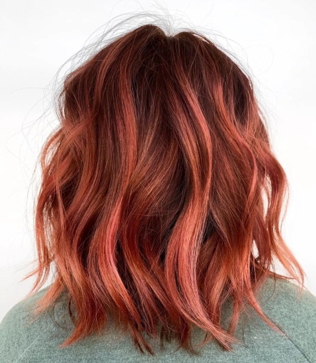 Dimensional Red-Copperish Short Hair