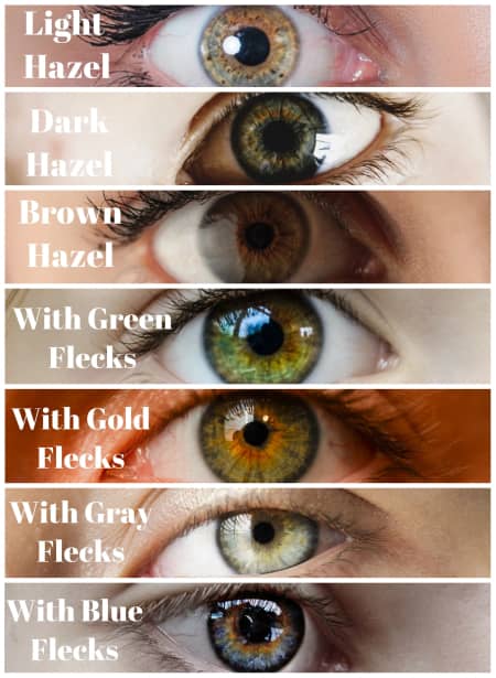 What are hazel eyes?