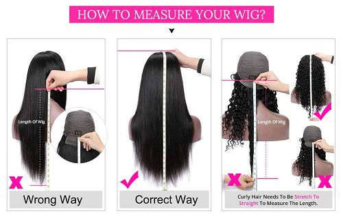 How to measure the length of a wig?