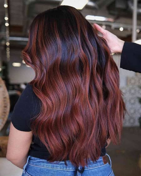 Ombre Chocolate Cherry Hair Color