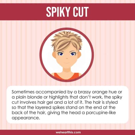 Spiky cut