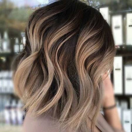 Two-Tiered Brown Blonde Bob