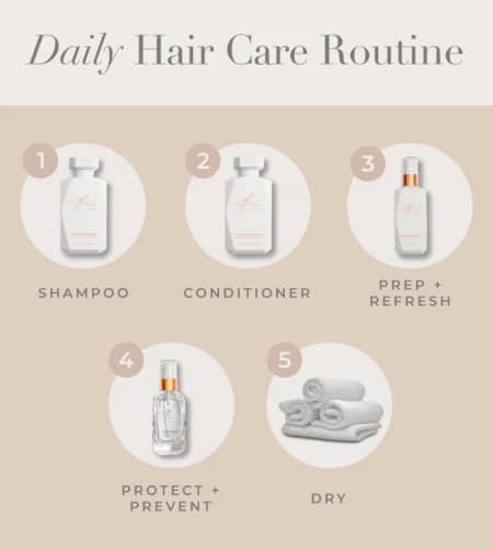 daily hair care routine