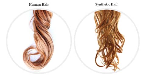 human hair vs synthetic wig