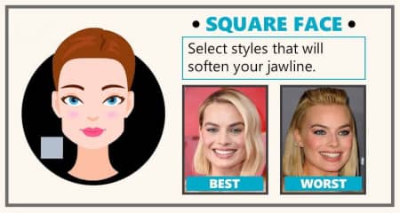 Square face: soft side parting