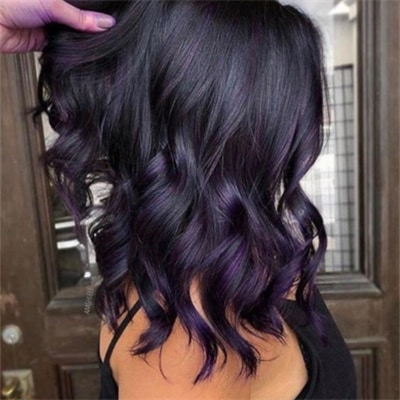 Violet black hair