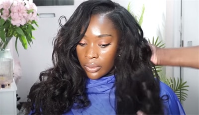 Additional steps for styling kinky straight hair into curls