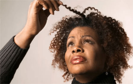 a-woman-worried-about-her-brittle-hair