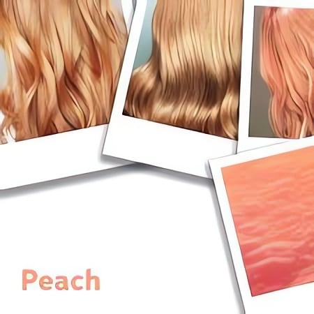 all kinds of peach hair color