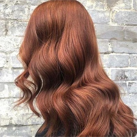 light red brown hair color chart