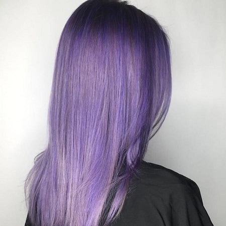 appealing violet hair color