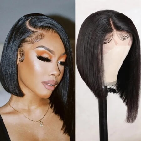 UNice Asymmetrical Bob Wig Customer review Lace Front Wig For Any