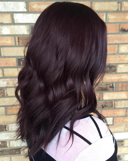 beautiful burgundy brown hair