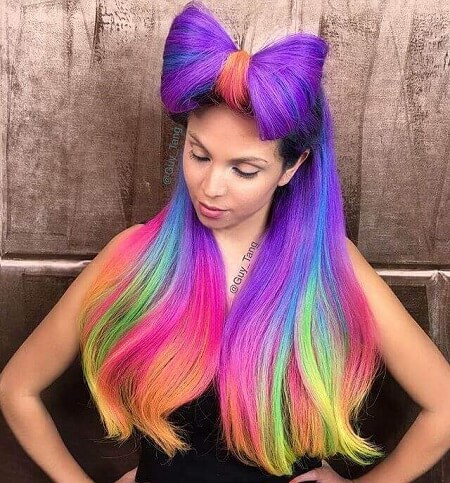 uold rainbow unicorn hair