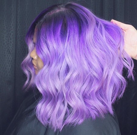 bright lilac hair color