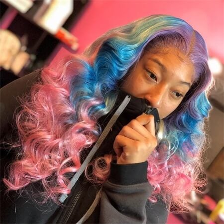 Colorful Sew In Hairstyles