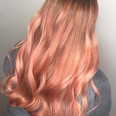 copper peach hair color