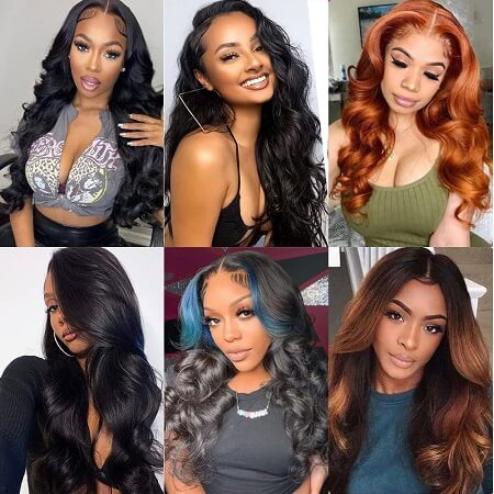 different wig color