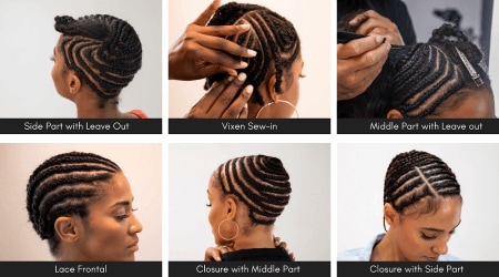 Braid Pattern for Sew in All around Leave Out