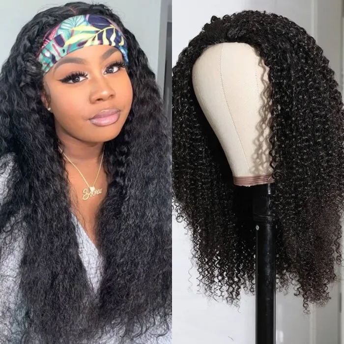 Afro Kinky Curly Half Wigs for Black Women 150 Density Kinky Curly Half Wig