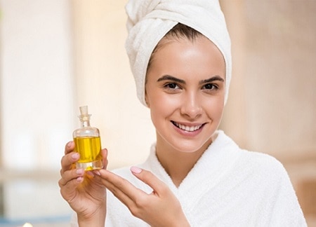 hot oil treatment with rosehip oil