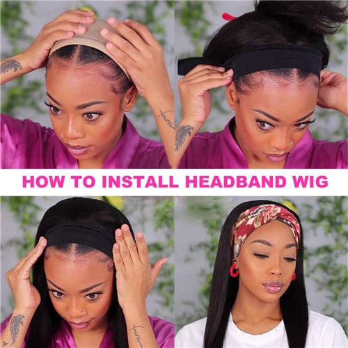 How to Wear Headband Wig?