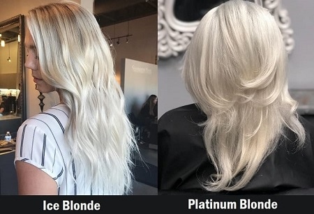 icy blonde vs platinum blonde