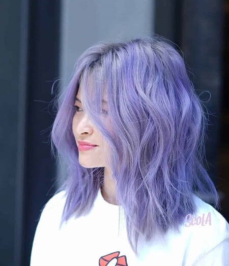 light periwinkle hair color