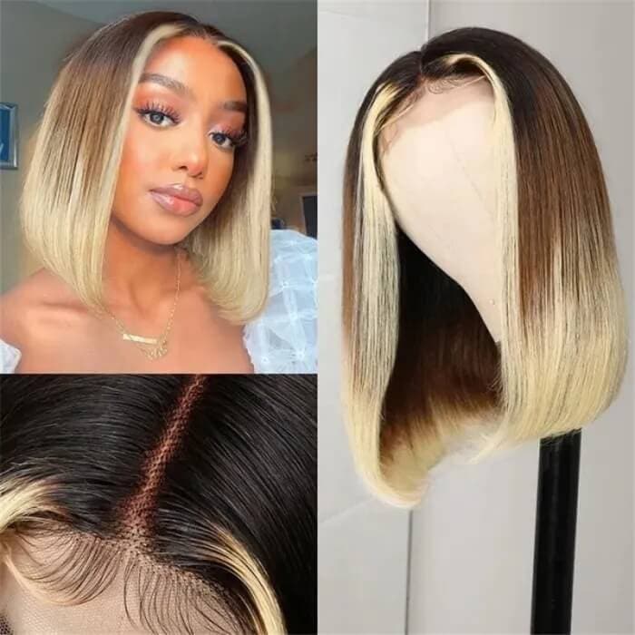 ombre-brown-and-blonde-bob-wig-with-face-framing-blonde-streaks