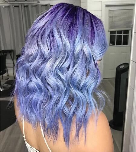periwinkle hair ombre
