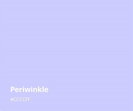 periwinkle hair chart