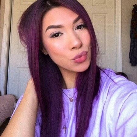 plum violet hair color