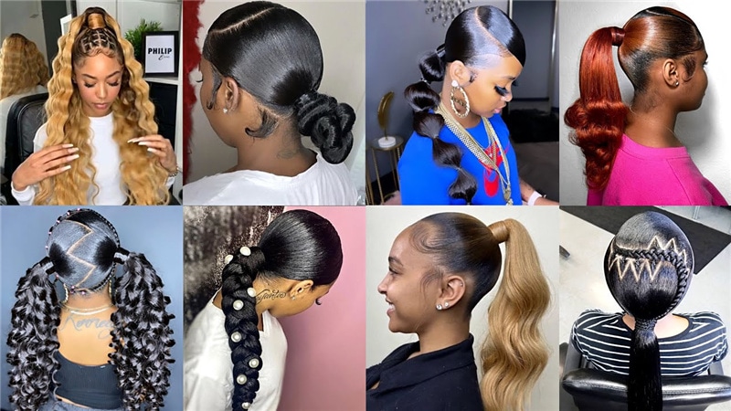 20 Smooth and Sleek Ponytail Hairstyles For Black Women - Coils and Glory