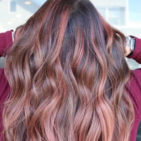 strawberry brown highlights
