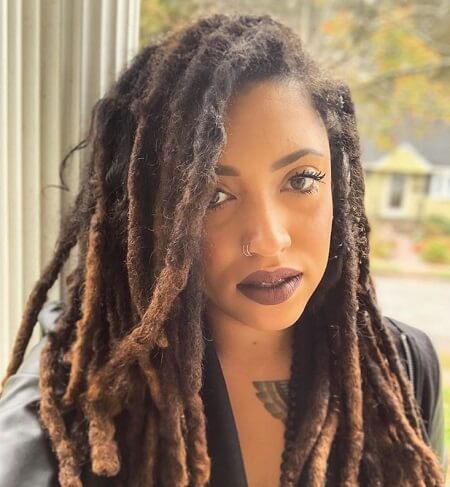 thick freeform dreads
