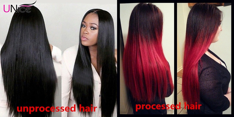 Difference between processed and unprocessed hair weaves