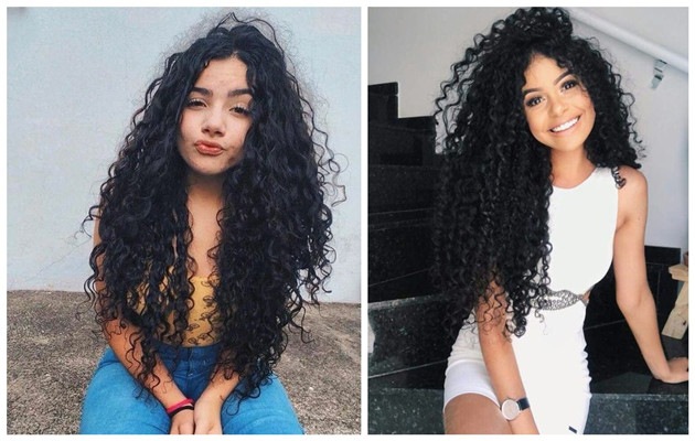 curly hair and deep weave